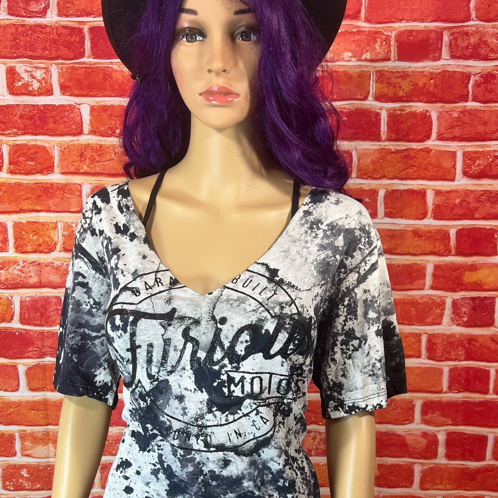 Fast and furious by Affliction Women’s T-Shirt - Picture 8 of 13
